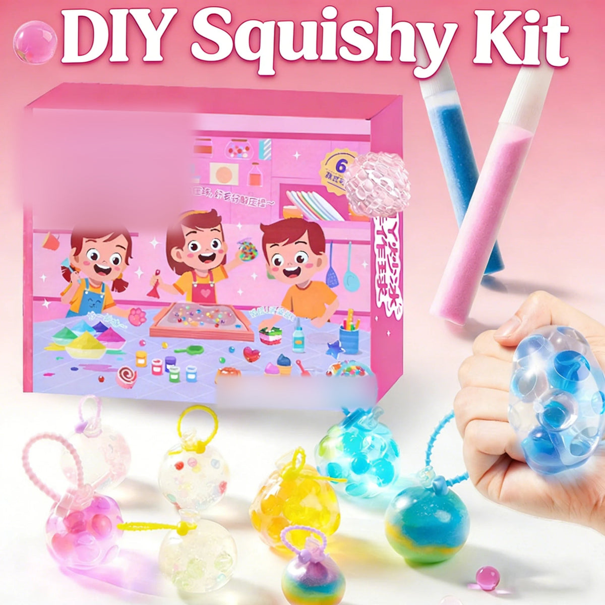 Squishy DIY set – kutija DIY seta uz gotove kuglice