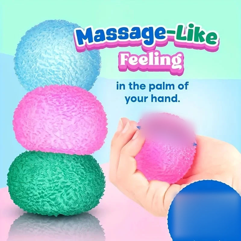 Squishy jelly figurica – tri kuglice s hrapavom površinom i mjera 4 cm
