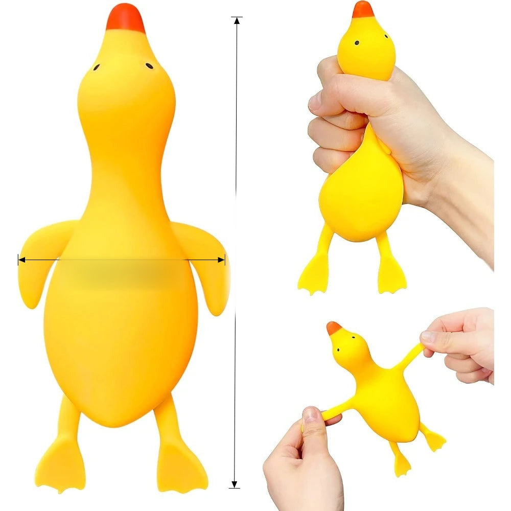 Squishy patkica – žuta patkica s mjerama 17 × 7,5 cm