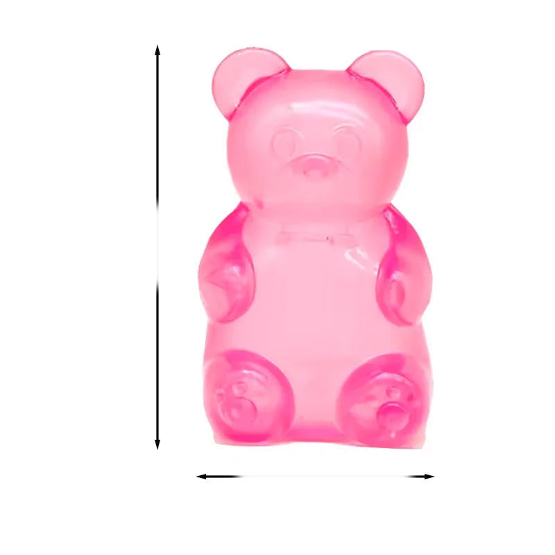 NeeDoh Gummy Bear – roza medvjedić s mjerama 8 × 4,5 cm