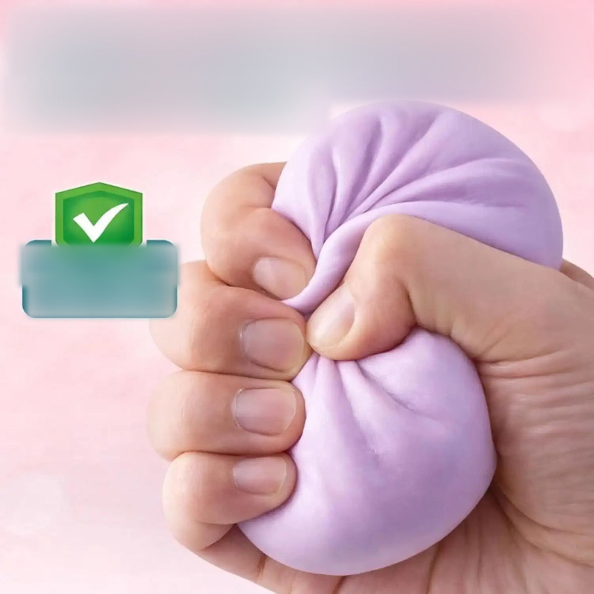 Squishy knedla – stisnuta ljubičasta knedla