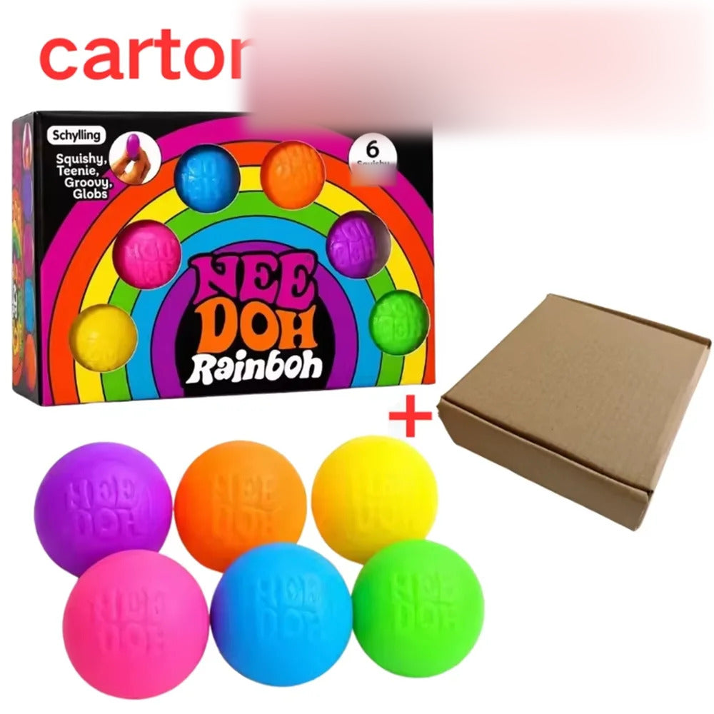 NeeDoh set – Rainbow kuglice uz kutiju