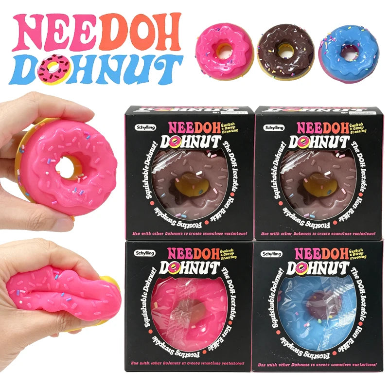 NeeDoh Dohnut Krafna – antistres squishy igračka, slika 1