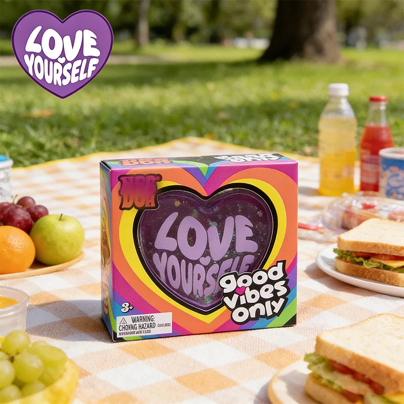 NeeDoh Srce Love Yourself – antistres squishy igračka, slika 2
