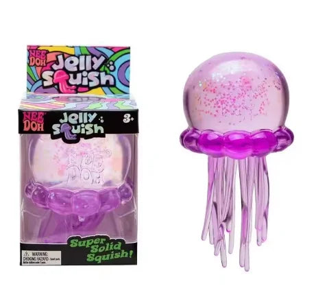 Squishy meduza – ljubičasta meduza uz kutiju