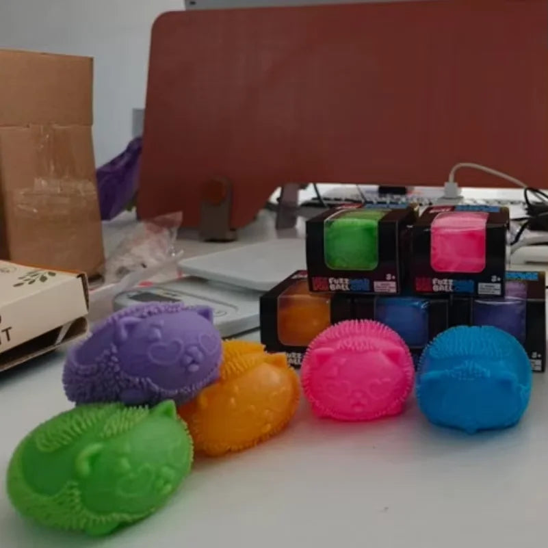 NeeDoh Pufasta Mačka – antistres squishy igračka, slika 8