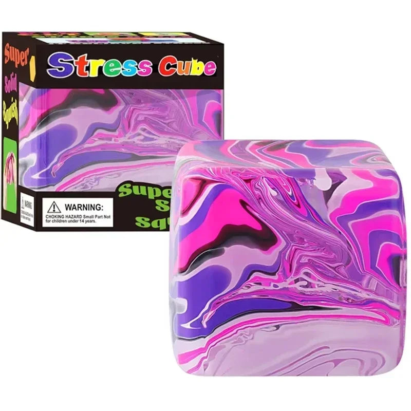 NeeDoh Kolekcija Mix – Stress Cube roza-ljubičasta