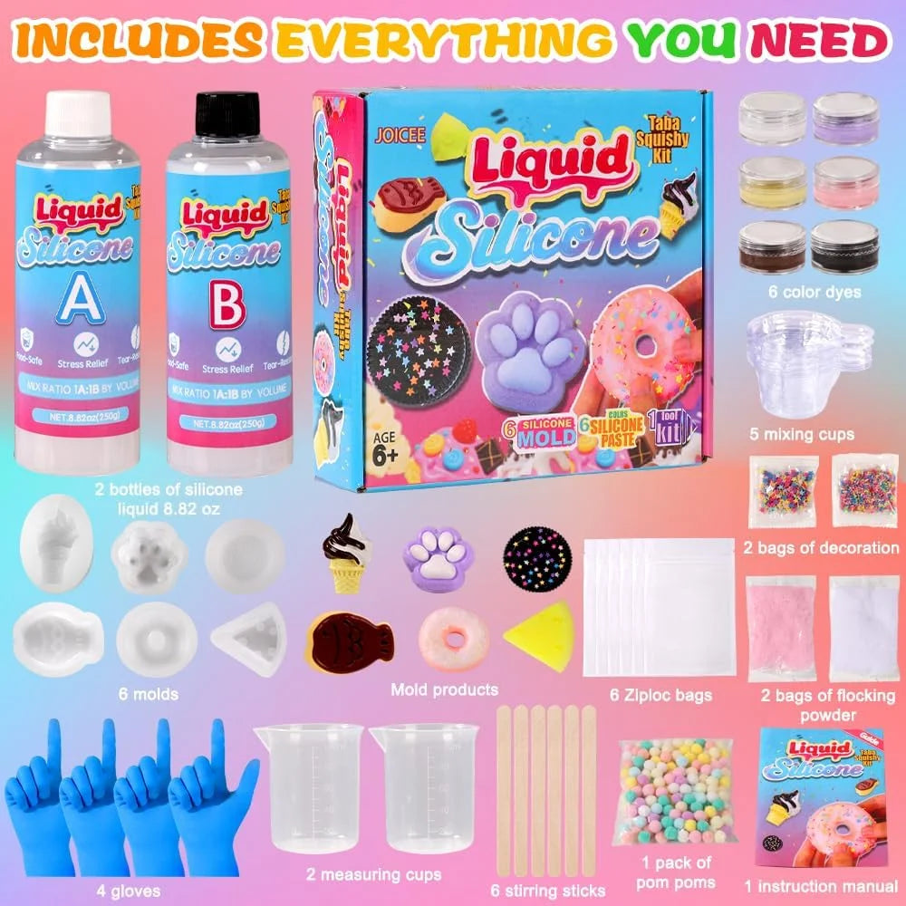 Squishy DIY Silikonski Set 🎨 — Kreativna Laboratorija