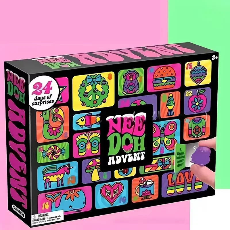 NeeDoh Adventski Kalendar 2026 – antistres squishy igračka, slika 7