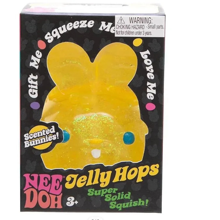 NeeDoh Jelly Hops – žuti zec u kutiji