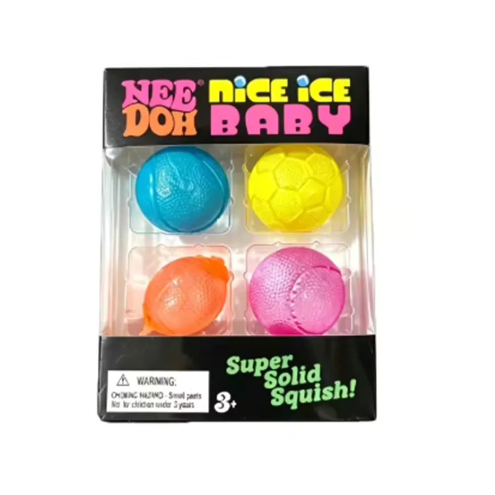 NeeDoh Rainbow Set Kuglica – antistres squishy igračka, slika 4