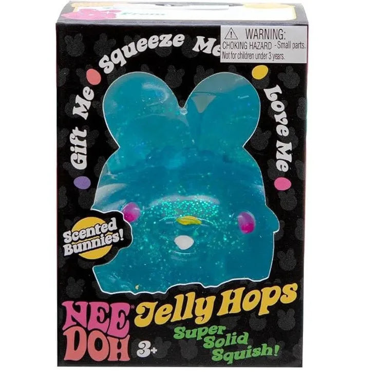 NeeDoh Jelly Hops – plavi zec u kutiji