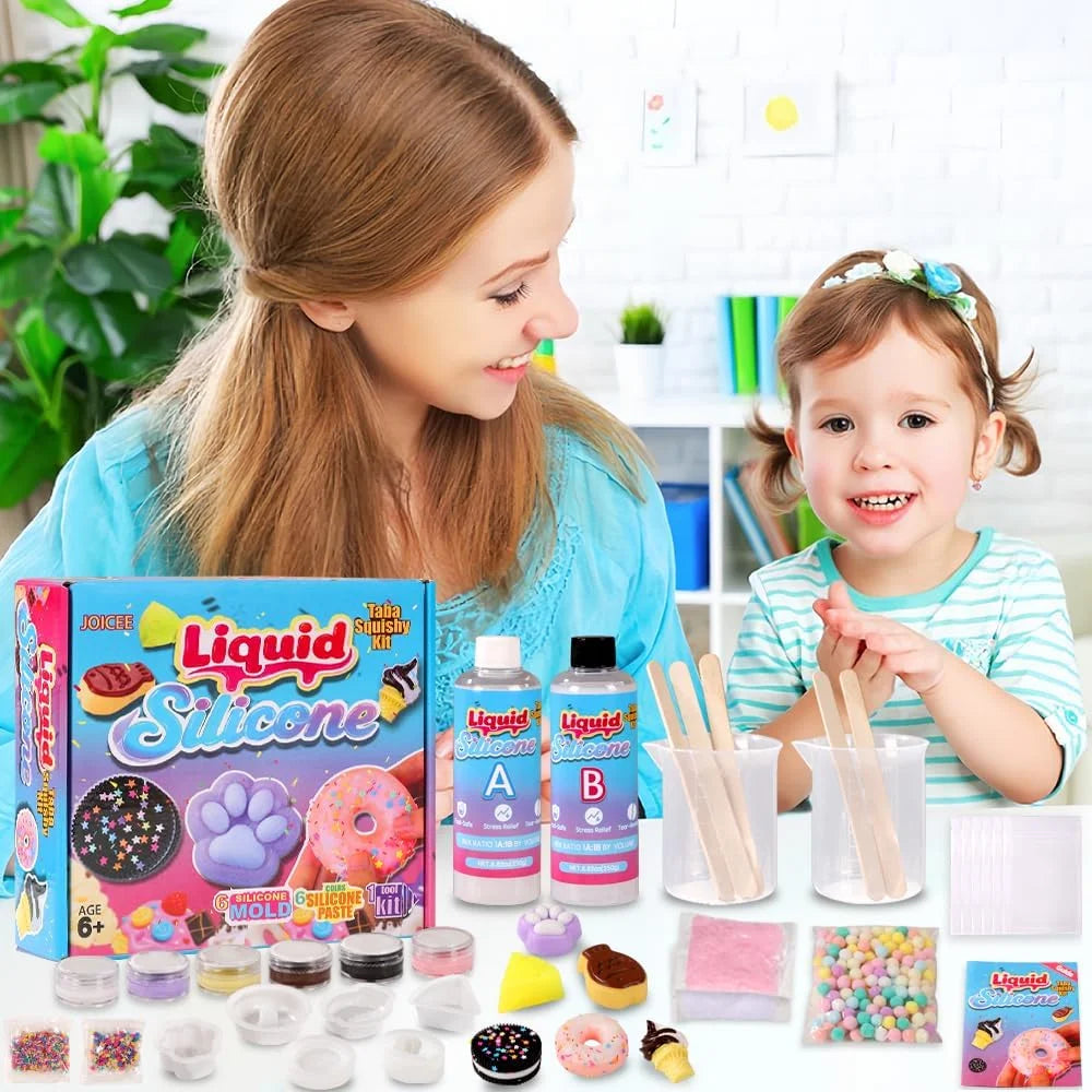 Squishy DIY Silikonski Set 🎨 — Kreativna Laboratorija
