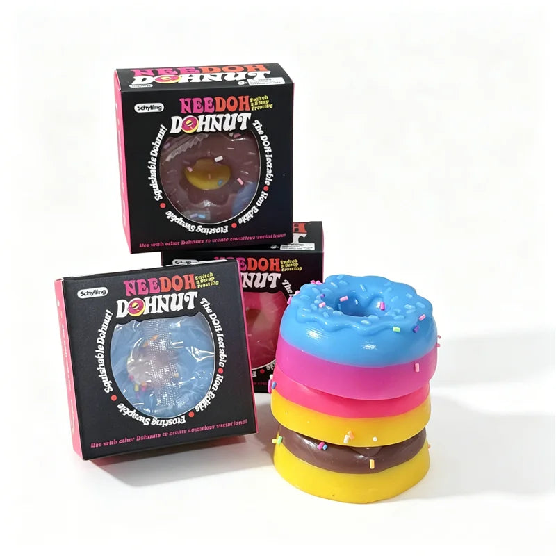 NeeDoh Dohnut Krafna – antistres squishy igračka, slika 2