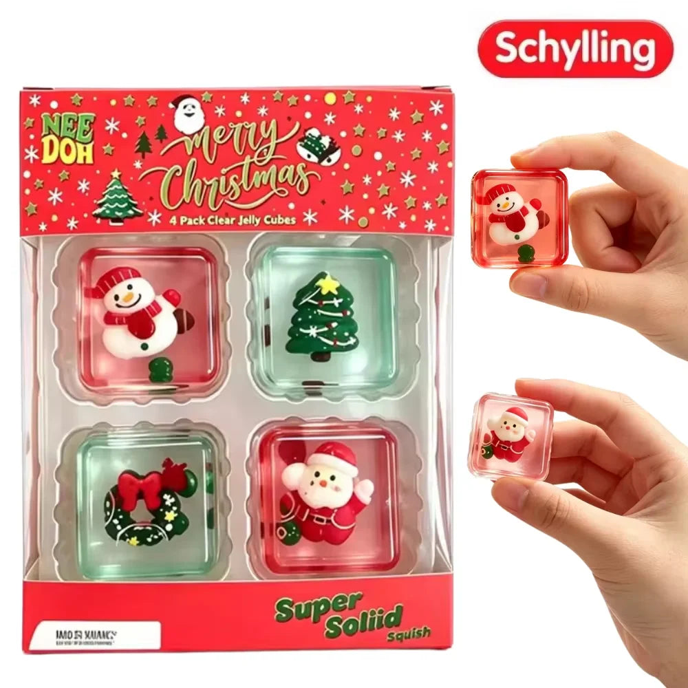 NeeDoh Božićni Mini 4-Pack – antistres igračka, slika 4