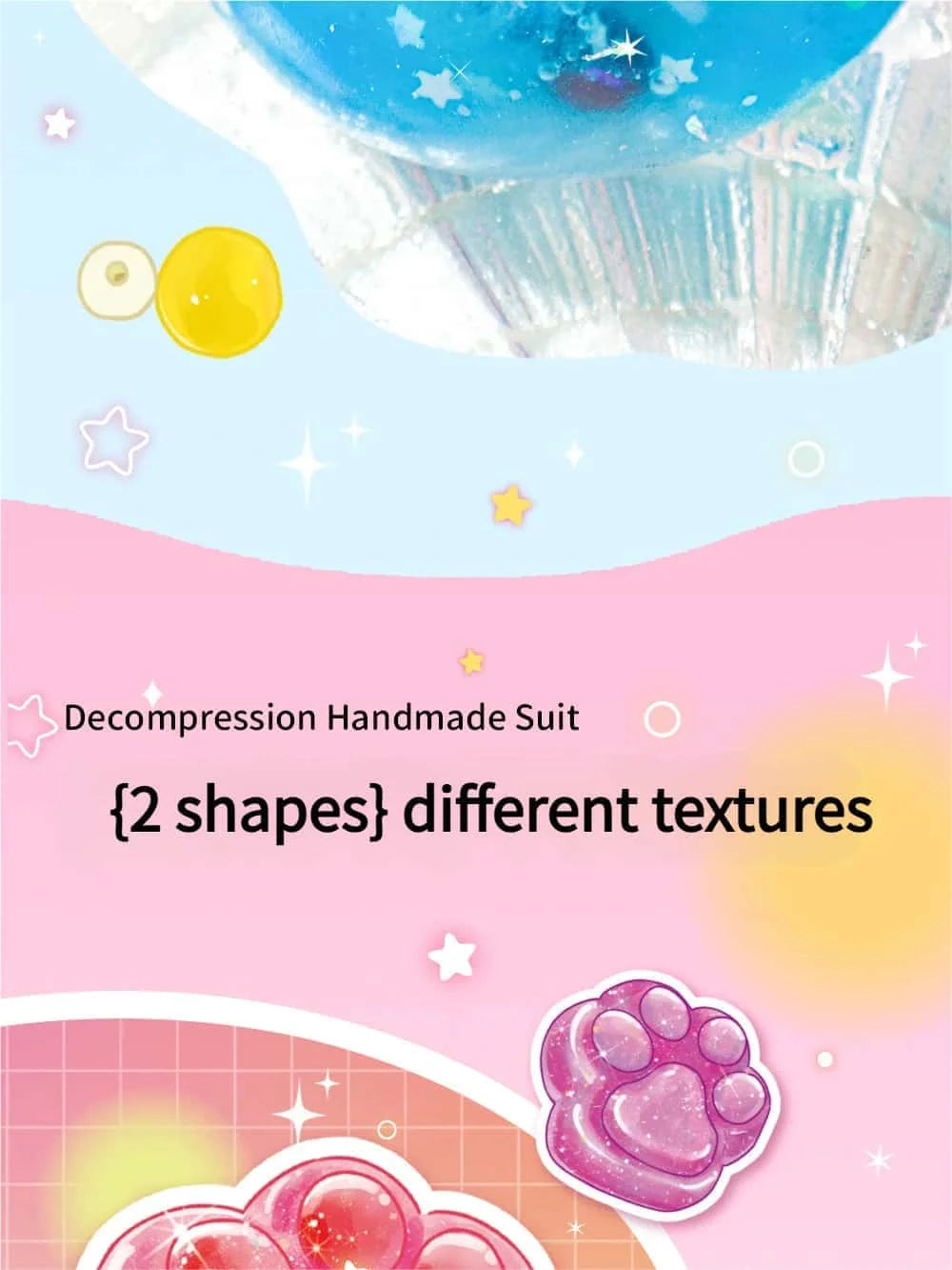 Squishy DIY Mačja Šapa Set 🐾 — Kreiraj Sami