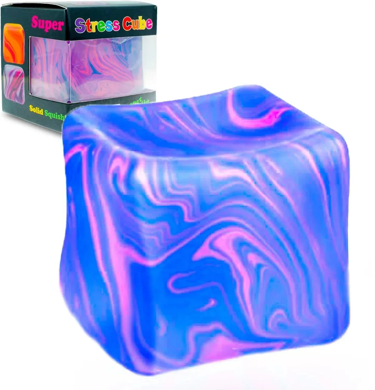 NeeDoh Kolekcija Mix – Stress Cube plavo-roza