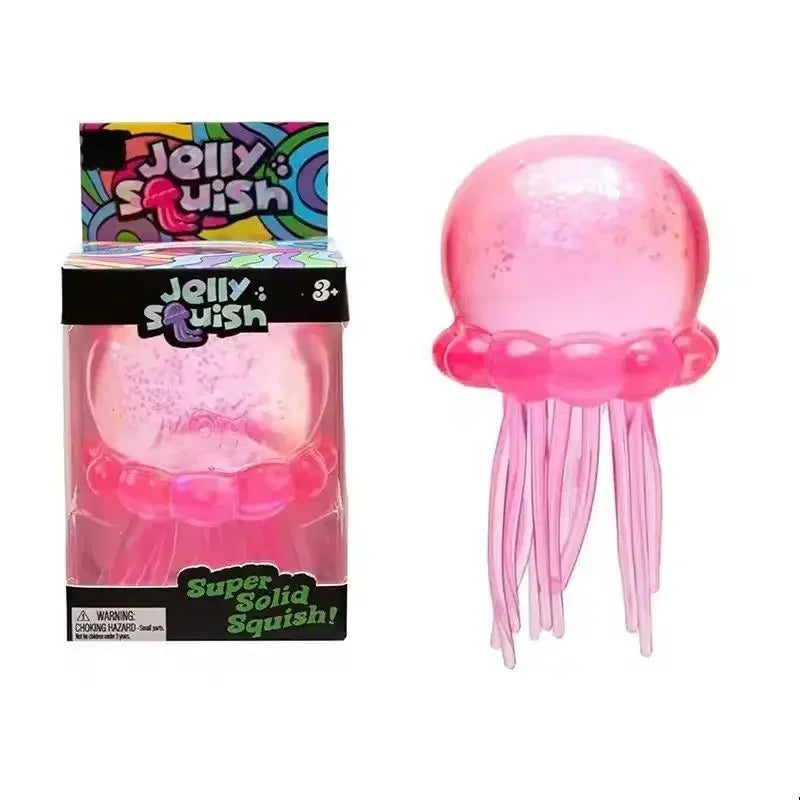 NeeDoh Kolekcija Mix – Jelly Squish meduza roza
