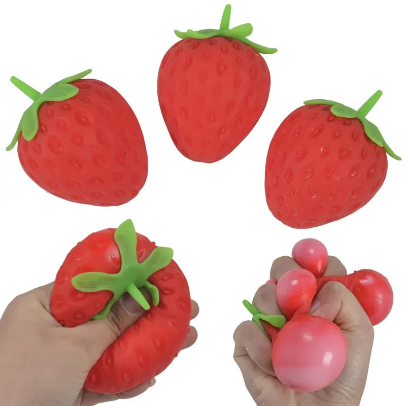 Squishy Jagoda Fidget Ball 🍓 — Dinamička Energija