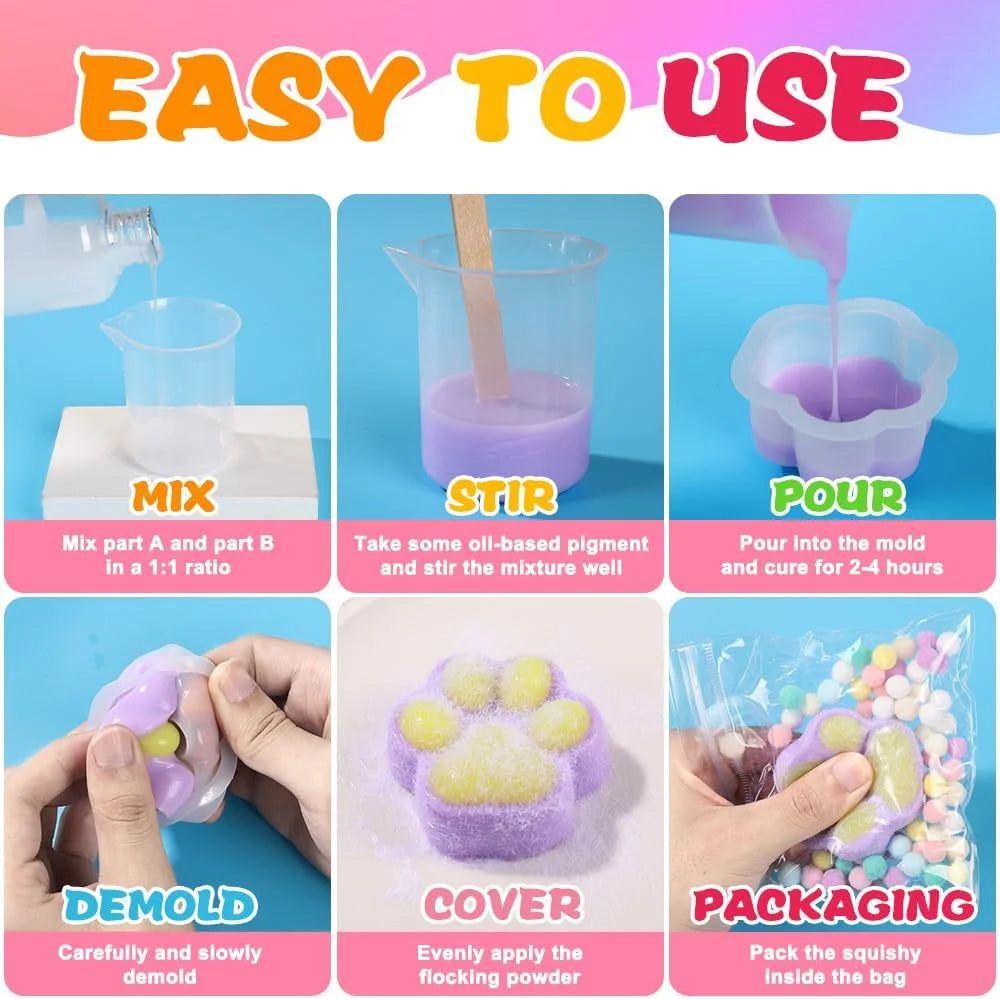 Squishy DIY Silikonski Set 🎨 — Kreativna Laboratorija