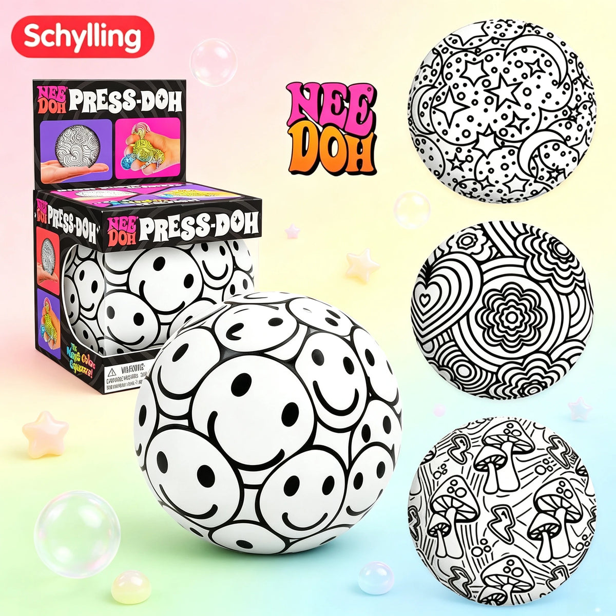 NeeDoh Press-Doh Kugla – antistres squishy igračka, slika 1