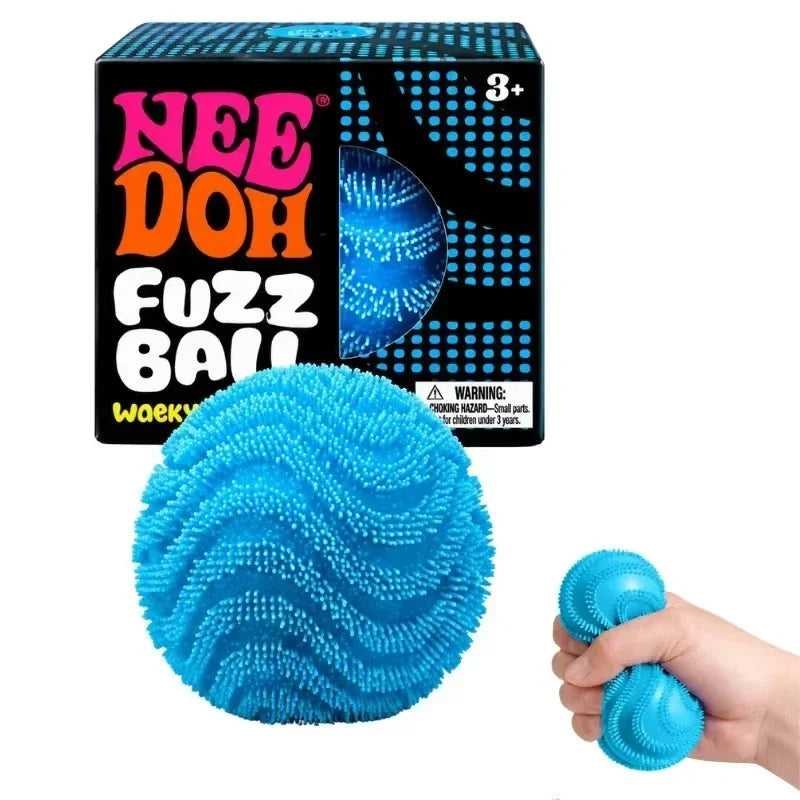 NeeDoh Kolekcija Mix – Fuzz Ball plava, valovita