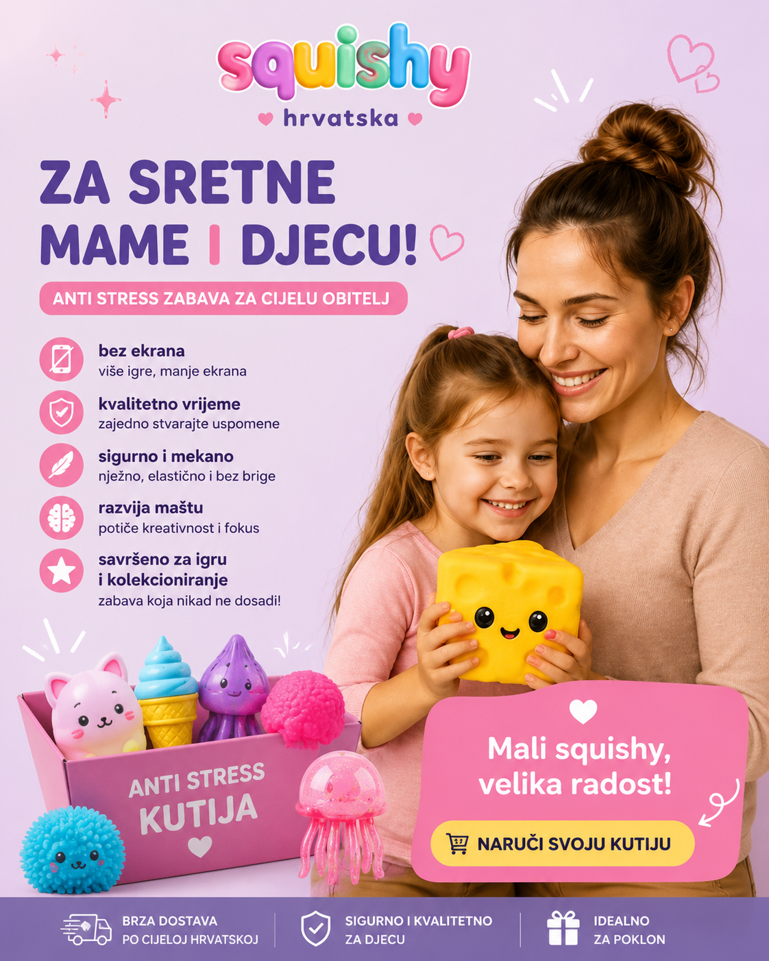 Squishy Hrvatska kolekcija za sretne mame i djecu